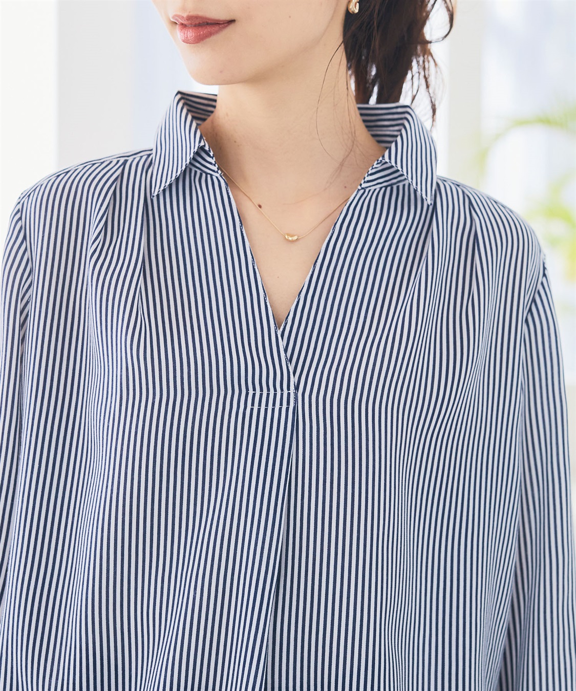 CROSS FUNCTION 【メディア掲載】《シワになりにくい》シャツ活エアーツイルタックプルオーバーシャツ【CF/クロスファンクション】_sub_25