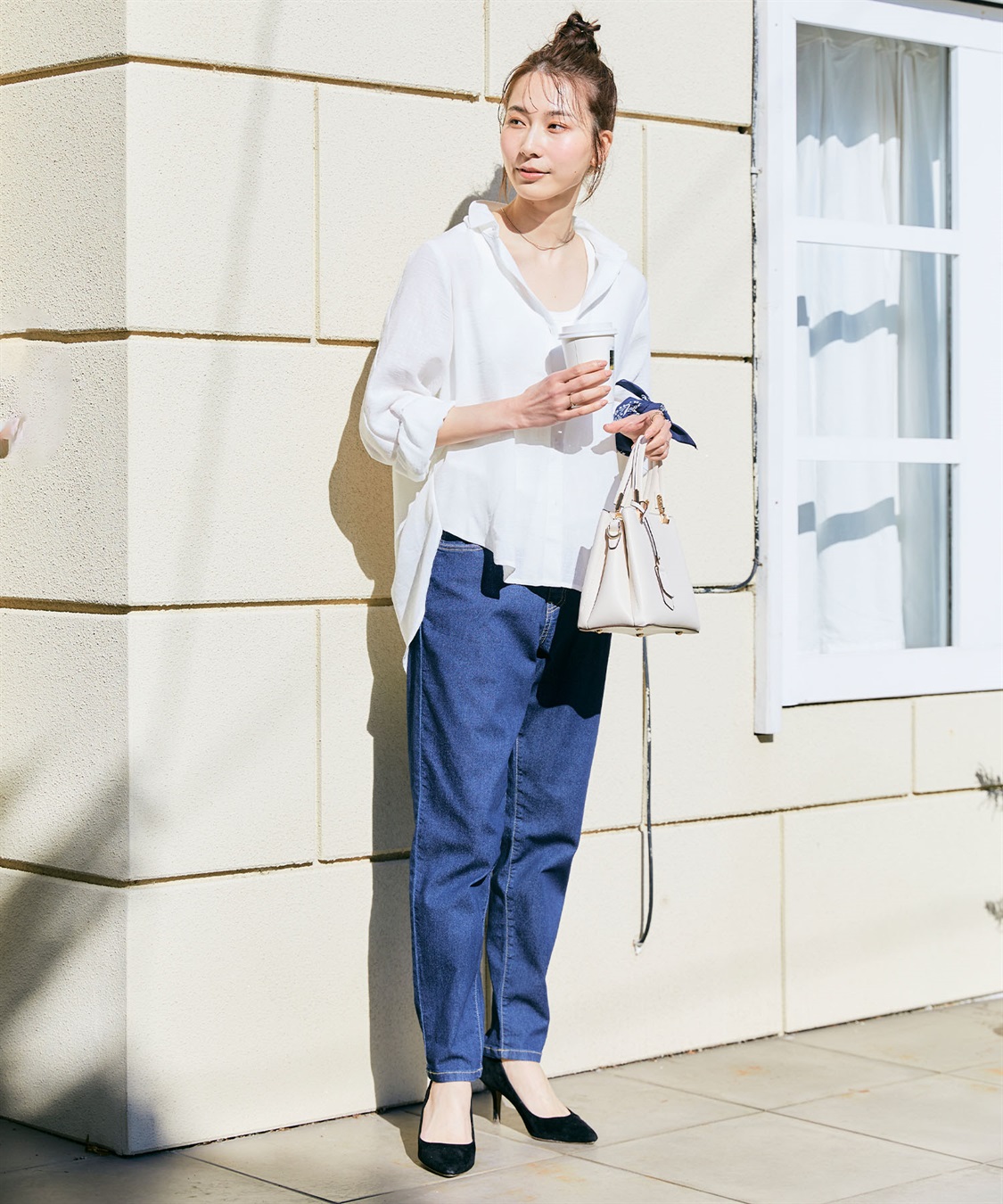 CROSS FUNCTION 【メディア掲載】《シワになりにくい》シャツ活リネンライクタックスリーブシャツ【CF/クロスファンクション】_sub_11