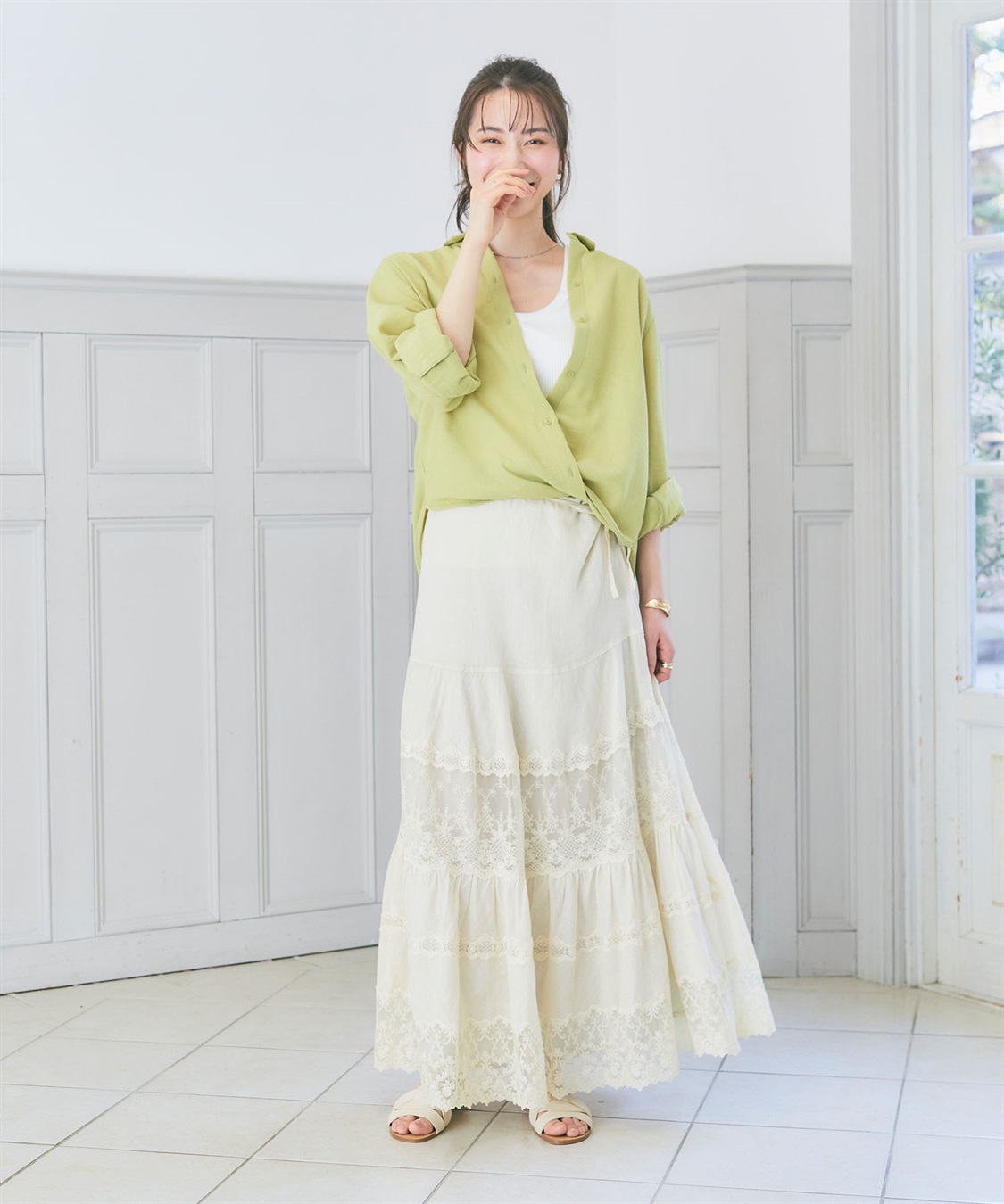 CROSS FUNCTION 【メディア掲載】《シワになりにくい》シャツ活リネンライクタックスリーブシャツ【CF/クロスファンクション】_sub_14