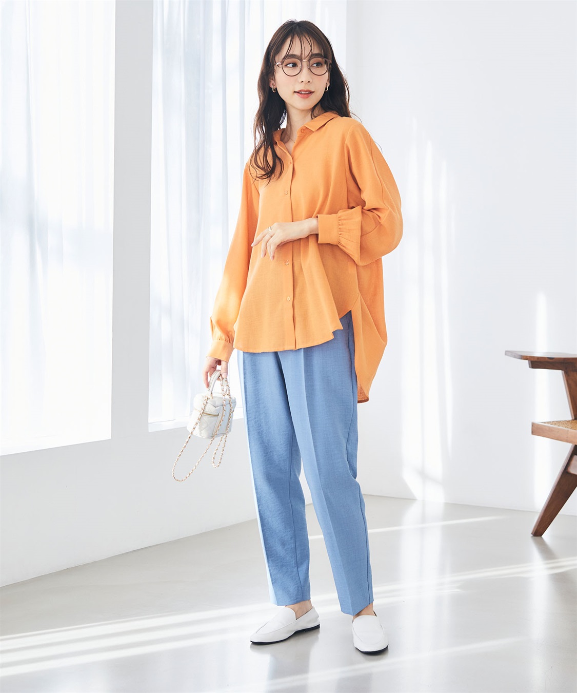 CROSS FUNCTION 【メディア掲載】《シワになりにくい》シャツ活リネンライクタックスリーブシャツ【CF/クロスファンクション】_sub_25