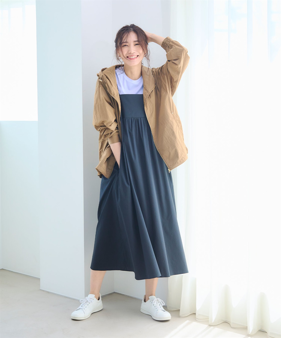 CROSS FUNCTION 《撥水》アクティかる シャイニーナイロンフードブルゾン【CF/クロスファンクション】_sub_14