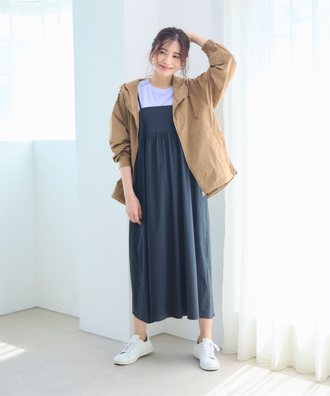 CROSS FUNCTION 《撥水》アクティかる シャイニーナイロンフードブルゾン【CF/クロスファンクション】_sub_15