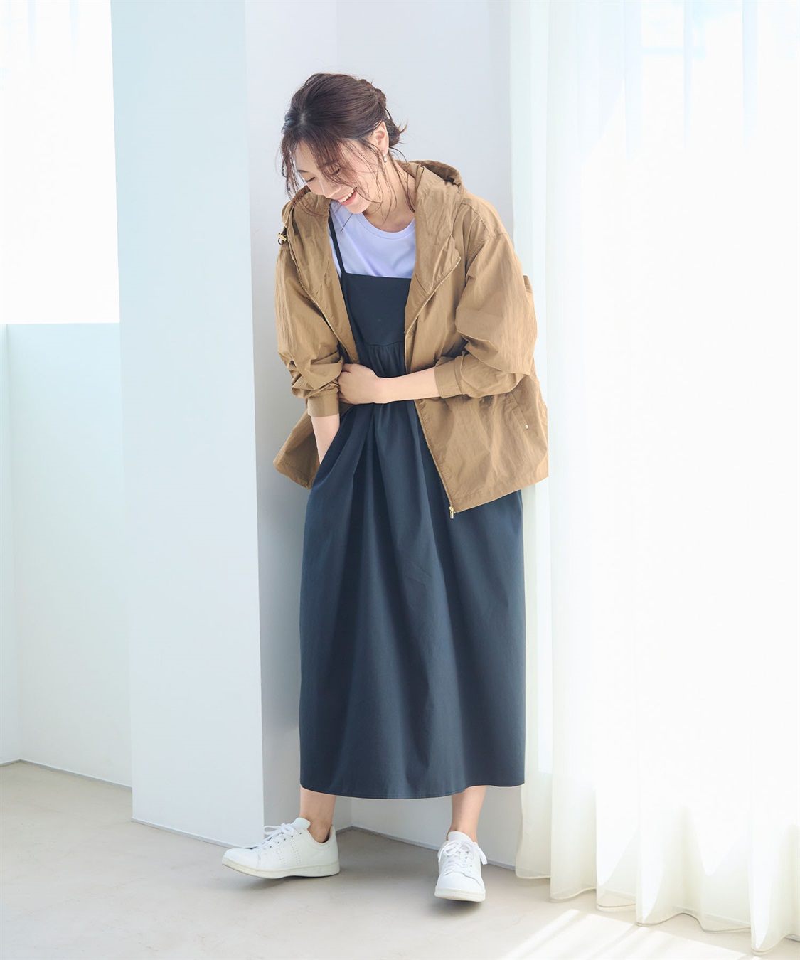 CROSS FUNCTION 《撥水》アクティかる シャイニーナイロンフードブルゾン【CF/クロスファンクション】_sub_16