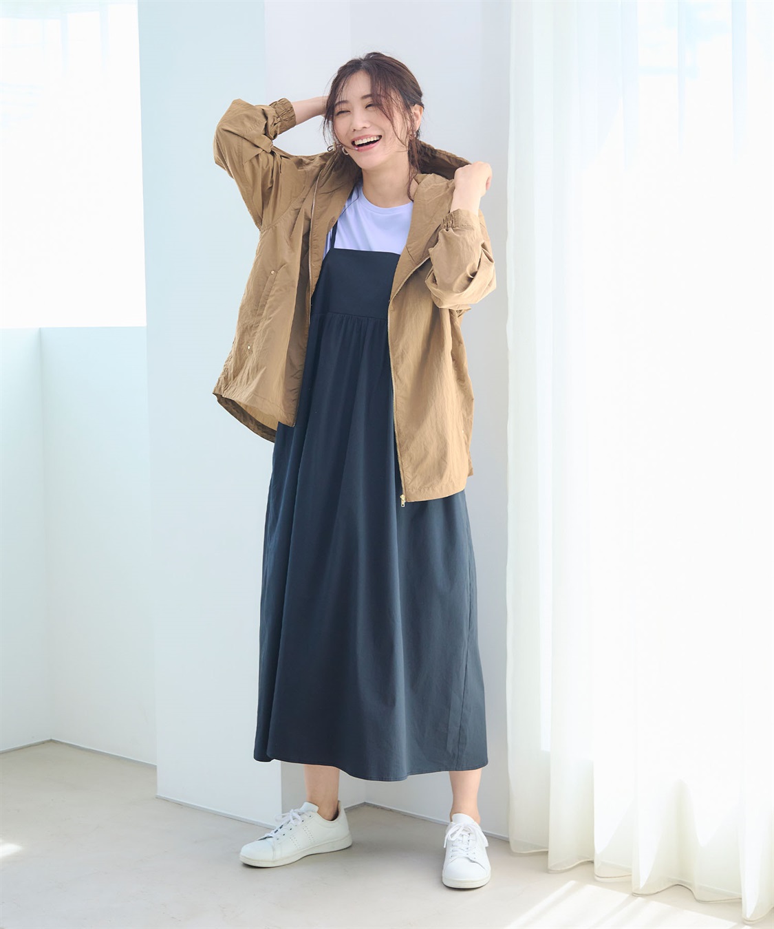 CROSS FUNCTION 《撥水》アクティかる シャイニーナイロンフードブルゾン【CF/クロスファンクション】_sub_17