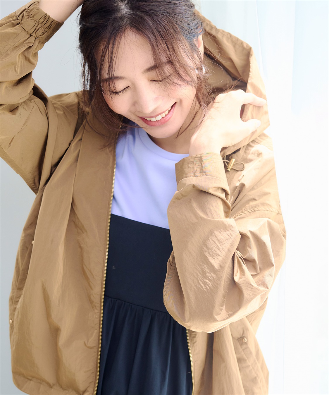 CROSS FUNCTION 《撥水》アクティかる シャイニーナイロンフードブルゾン【CF/クロスファンクション】_sub_19