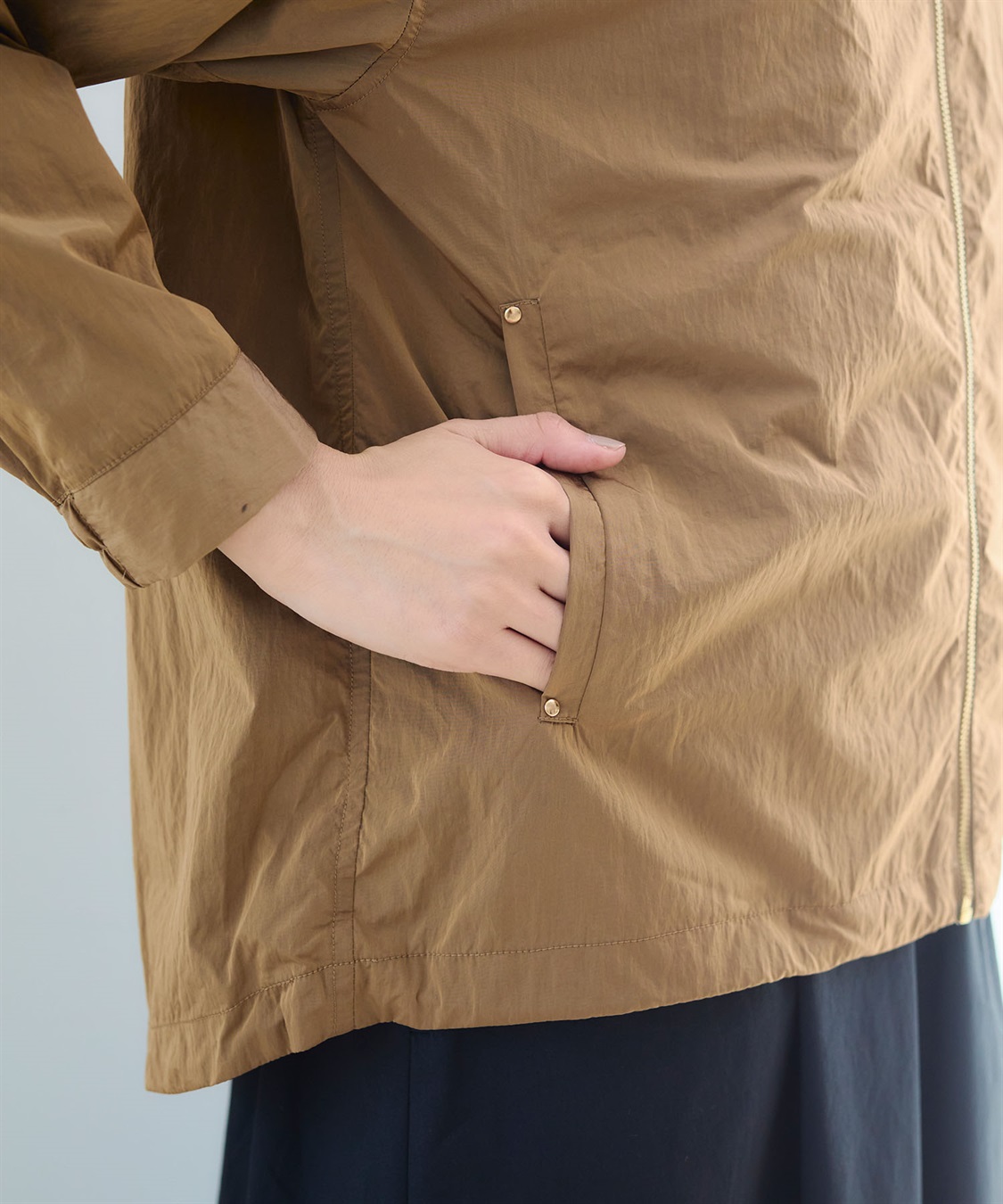 CROSS FUNCTION 《撥水》アクティかる シャイニーナイロンフードブルゾン【CF/クロスファンクション】_sub_20