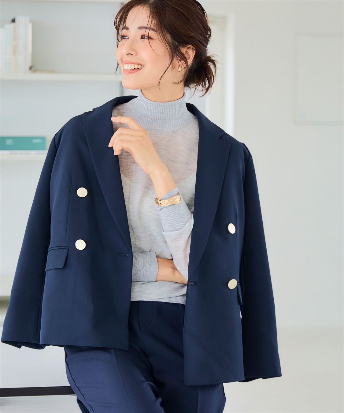 近年 極美品 XL ドゥクラッセ ストレッチ 涼感レノクロス ジャケット 洗える 楽天市場】【アウトレットセール】返品交換不可 バルーン袖