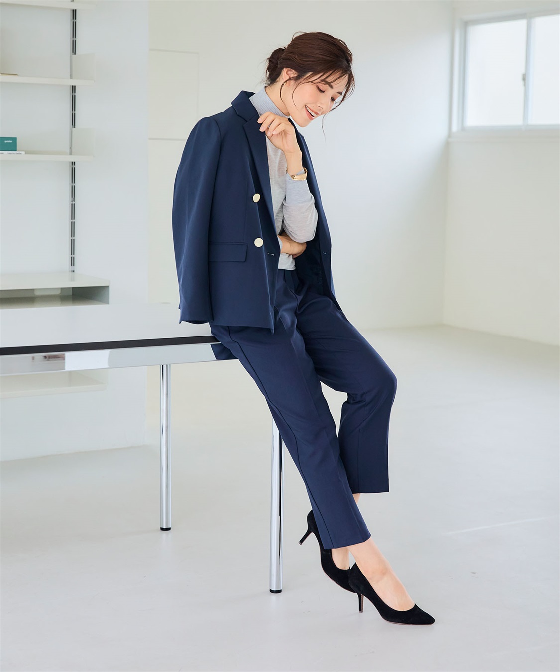 CROSS FUNCTION 《洗える・ストレッチ》正解 ダブルクロスブレストジャケット【CF/クロスファンクション】_sub_8