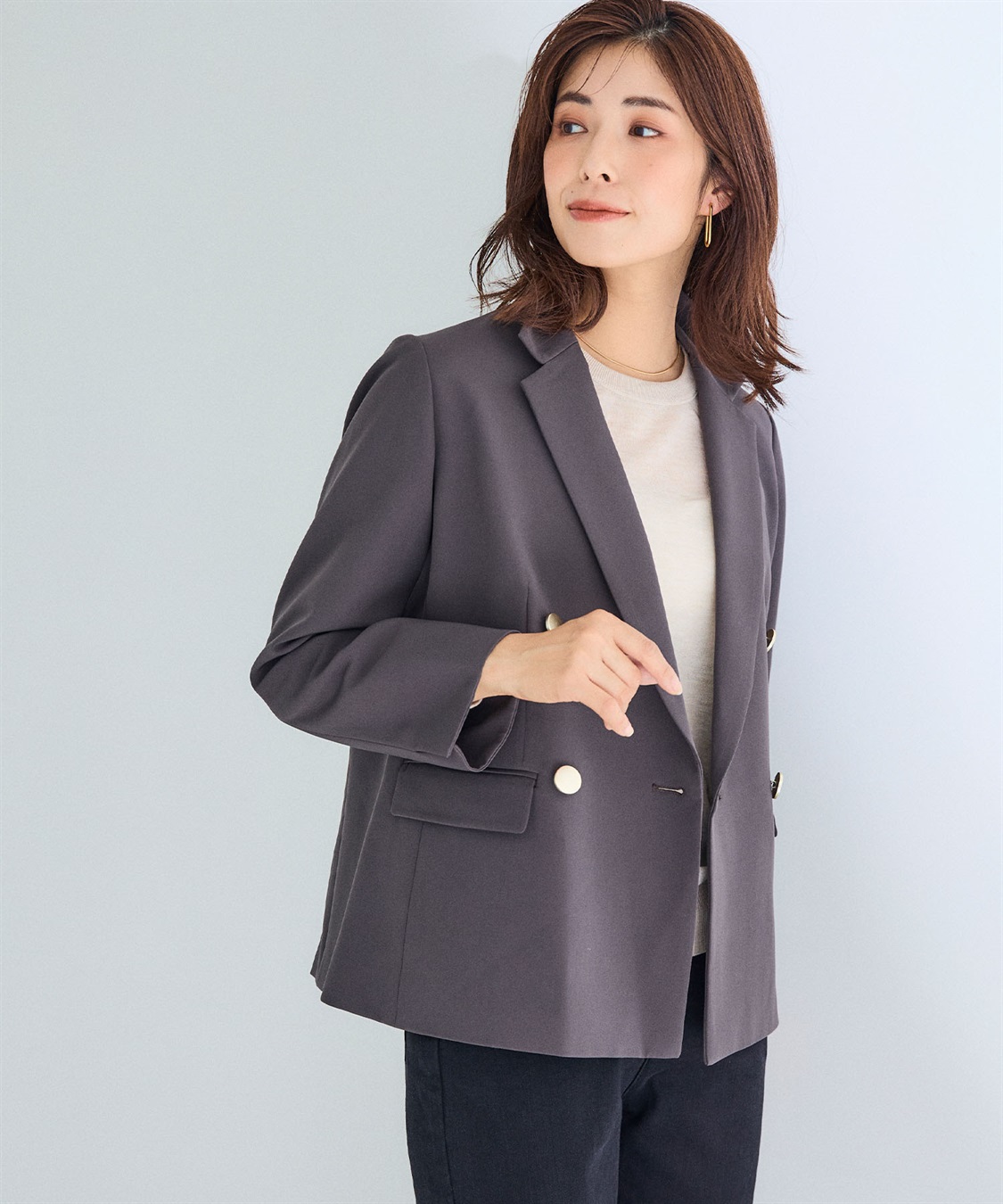 CROSS FUNCTION 《洗える・ストレッチ》正解 ダブルクロスブレストジャケット【CF/クロスファンクション】_sub_22