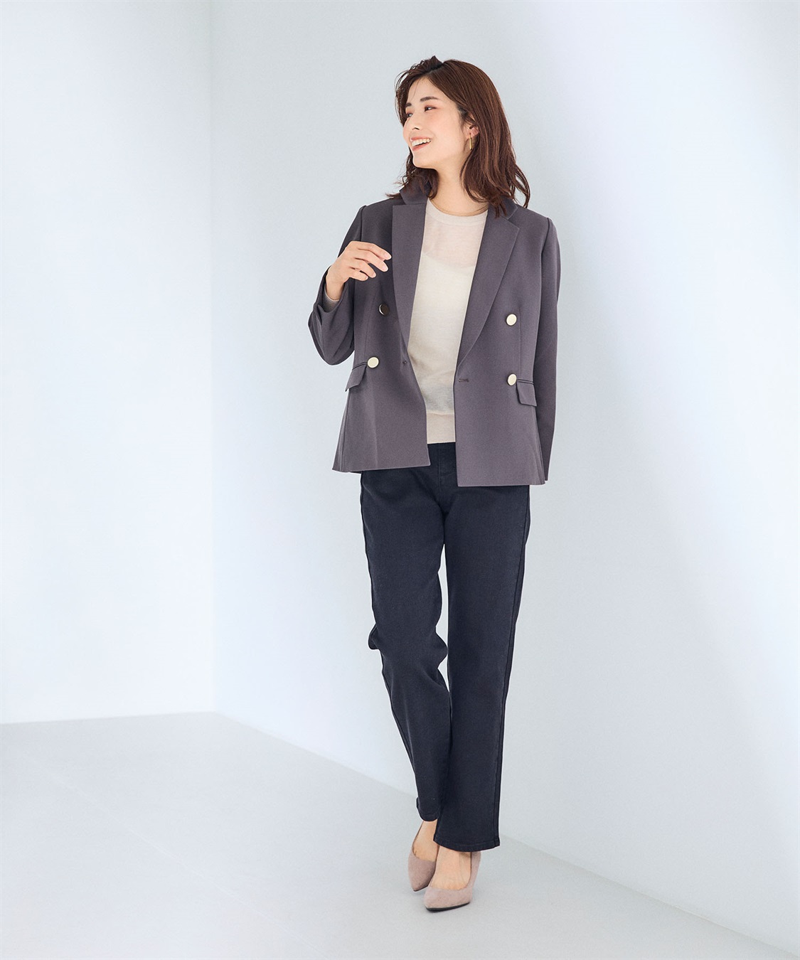 CROSS FUNCTION 《洗える・ストレッチ》正解 ダブルクロスブレストジャケット【CF/クロスファンクション】_sub_23