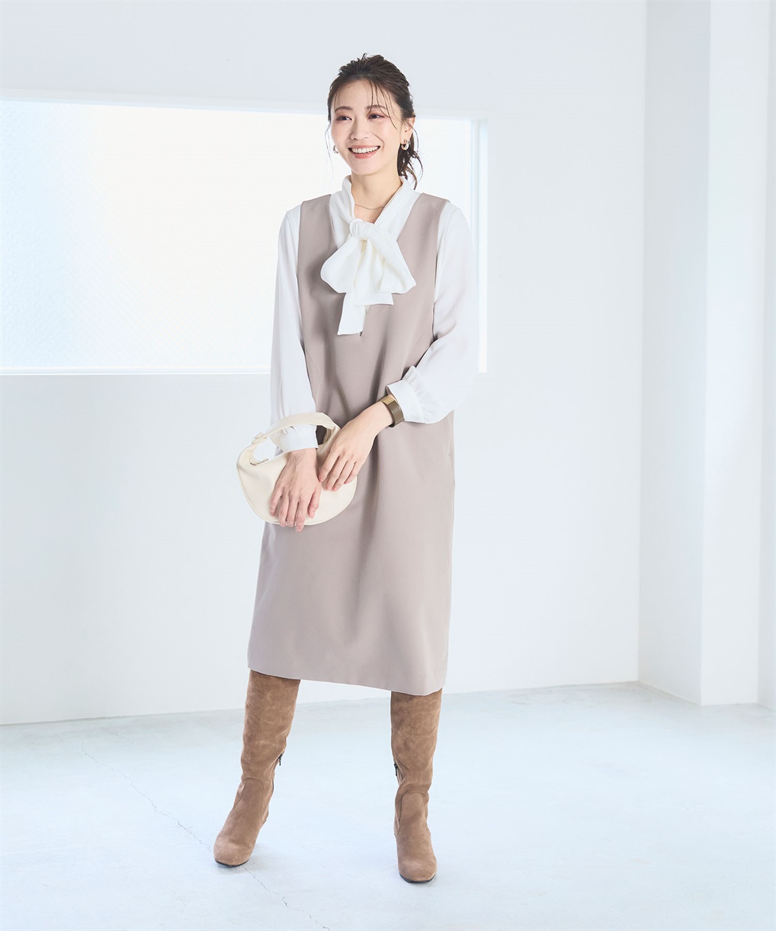 CROSS FUNCTION 《洗える・ストレッチ》正解ダブルクロスVネックジャンスカ【CF/クロスファンクション】_sub_10