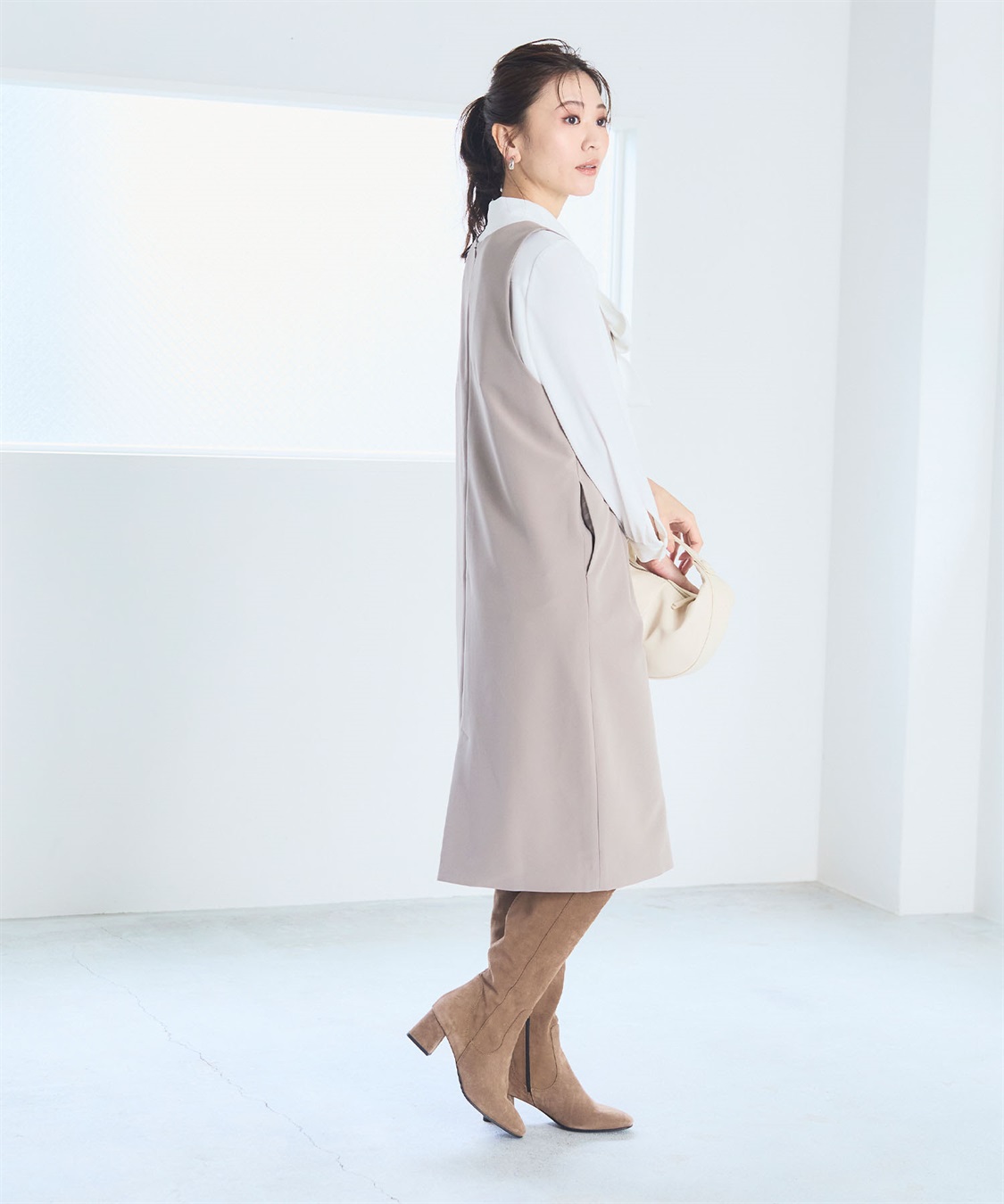 CROSS FUNCTION 《洗える・ストレッチ》正解ダブルクロスVネックジャンスカ【CF/クロスファンクション】_sub_12