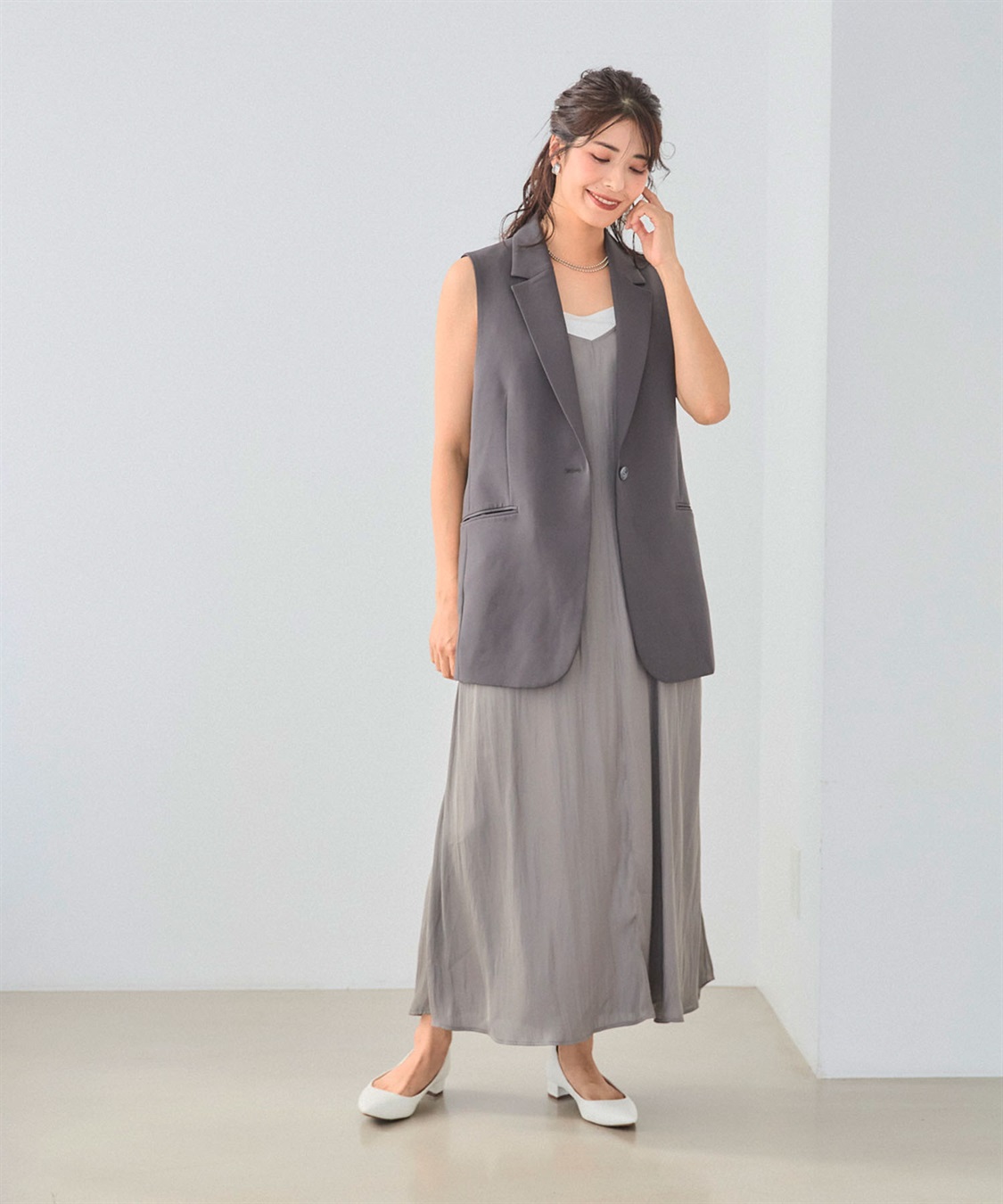 CROSS FUNCTION 《洗える・ストレッチ》正解 ダブルクロステーラードジレ【CF/クロスファンクション】_sub_5