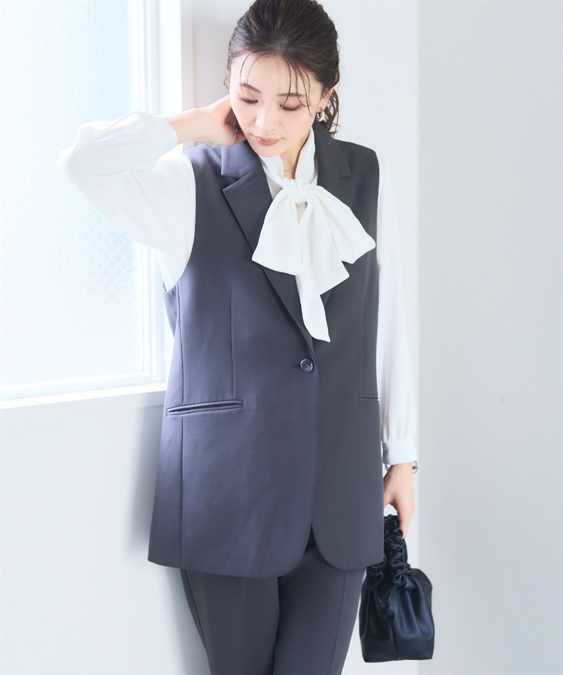 CROSS FUNCTION 《洗える・ストレッチ》正解 ダブルクロステーラードジレ【CF/クロスファンクション】_sub_8