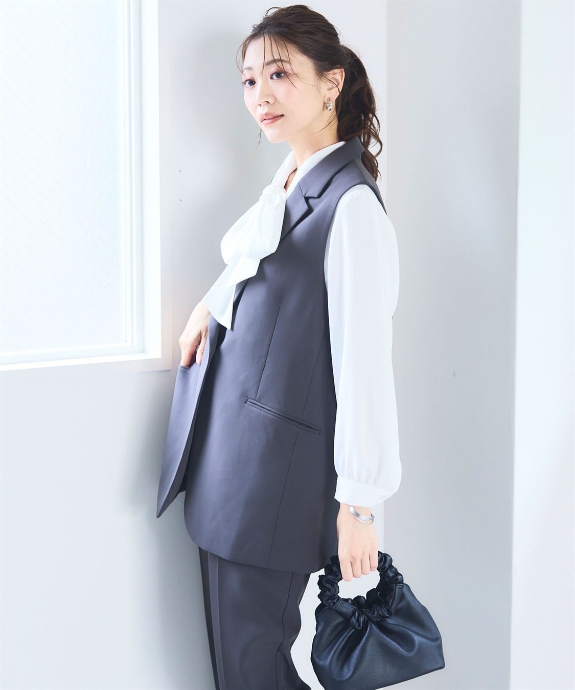 CROSS FUNCTION 《洗える・ストレッチ》正解 ダブルクロステーラードジレ【CF/クロスファンクション】_sub_10