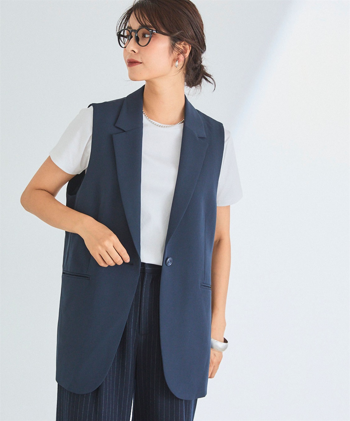 CROSS FUNCTION 《洗える・ストレッチ》正解 ダブルクロステーラードジレ【CF/クロスファンクション】_sub_19