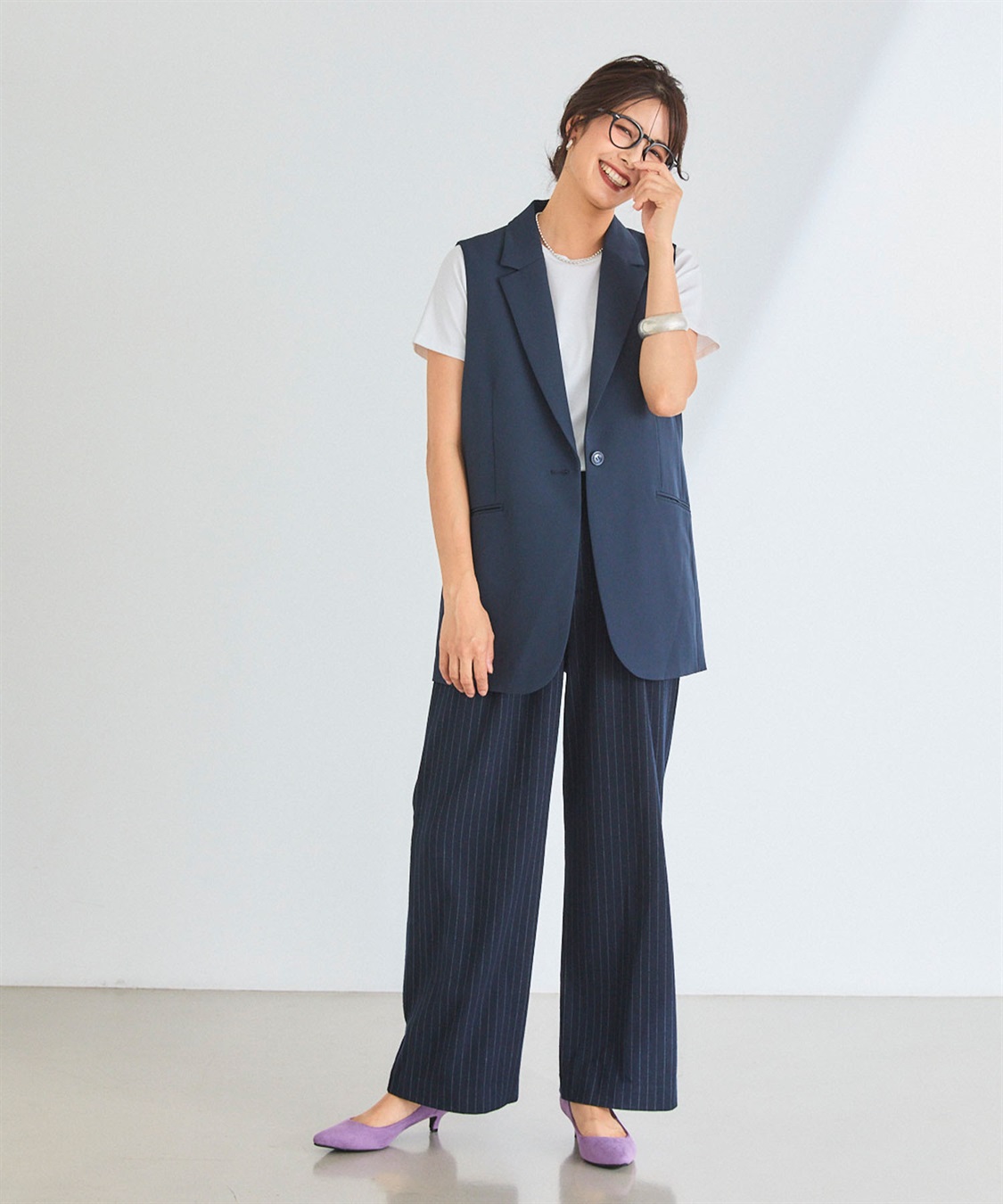 CROSS FUNCTION 《洗える・ストレッチ》正解 ダブルクロステーラードジレ【CF/クロスファンクション】_sub_21