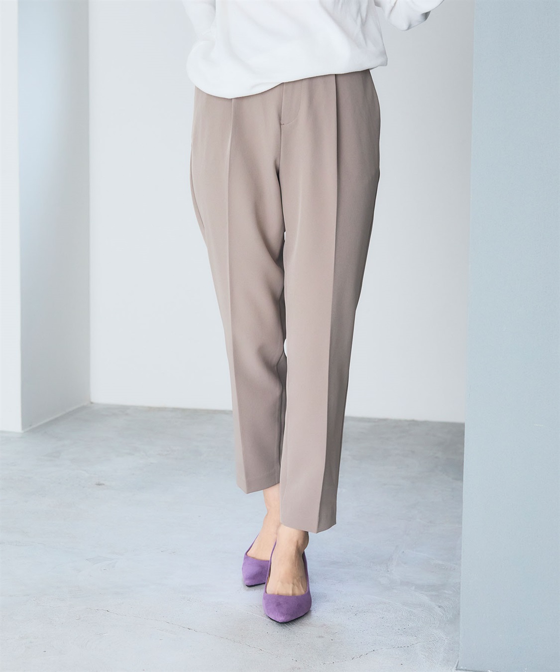 CROSS FUNCTION 《洗える・ストレッチ》正解ダブルクロステーパードパンツ【CF/クロスファンクション】_sub_8