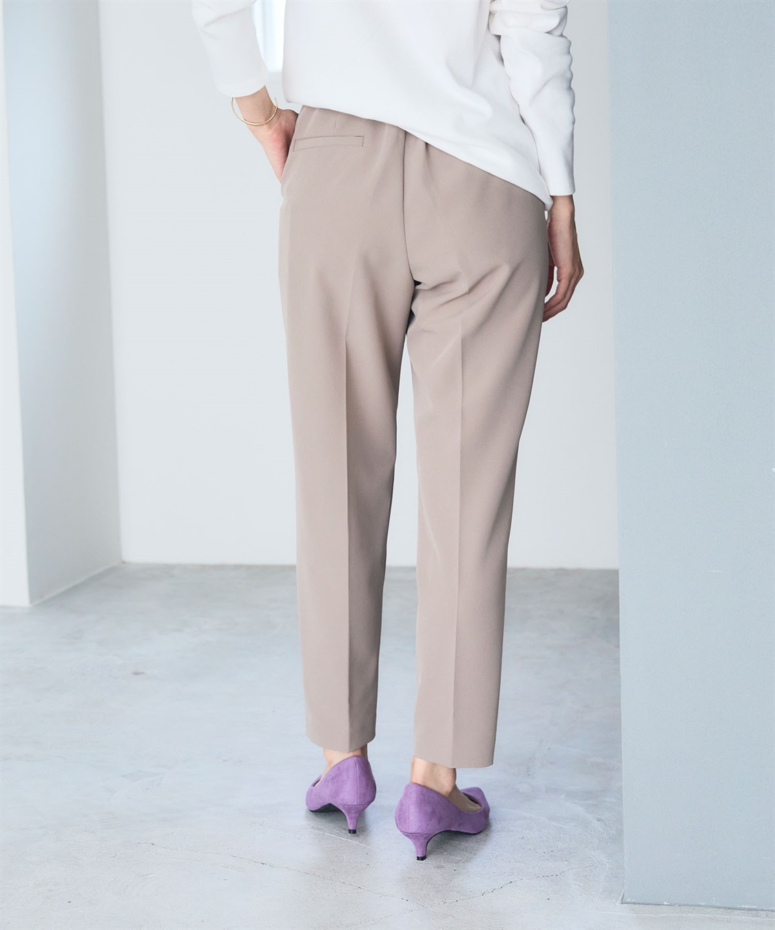 CROSS FUNCTION 《洗える・ストレッチ》正解ダブルクロステーパードパンツ【CF/クロスファンクション】_sub_9