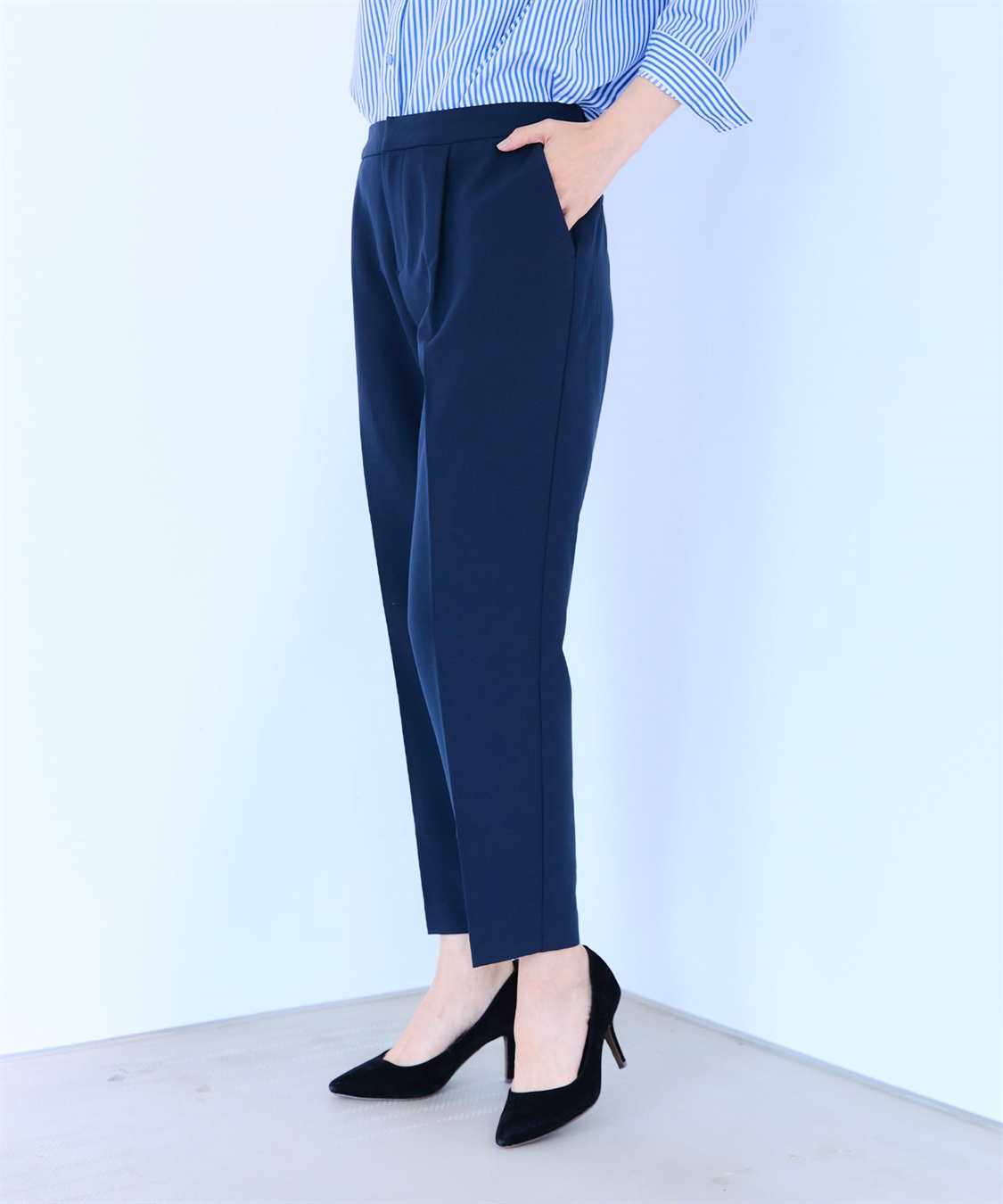 CROSS FUNCTION 《洗える・ストレッチ》正解ダブルクロステーパードパンツ【CF/クロスファンクション】_sub_15