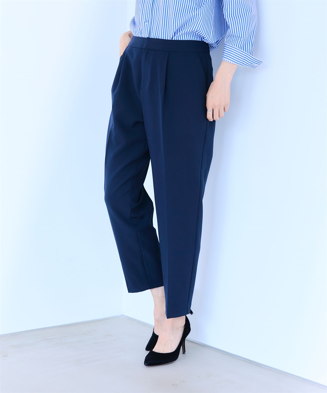 CROSS FUNCTION 《洗える・ストレッチ》正解ダブルクロステーパードパンツ【CF/クロスファンクション】_sub_16