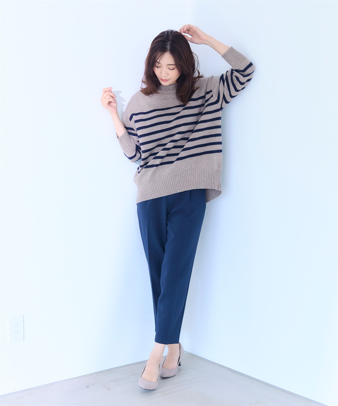 CROSS FUNCTION 《洗える・ストレッチ》正解ダブルクロステーパードパンツ【CF/クロスファンクション】_sub_20