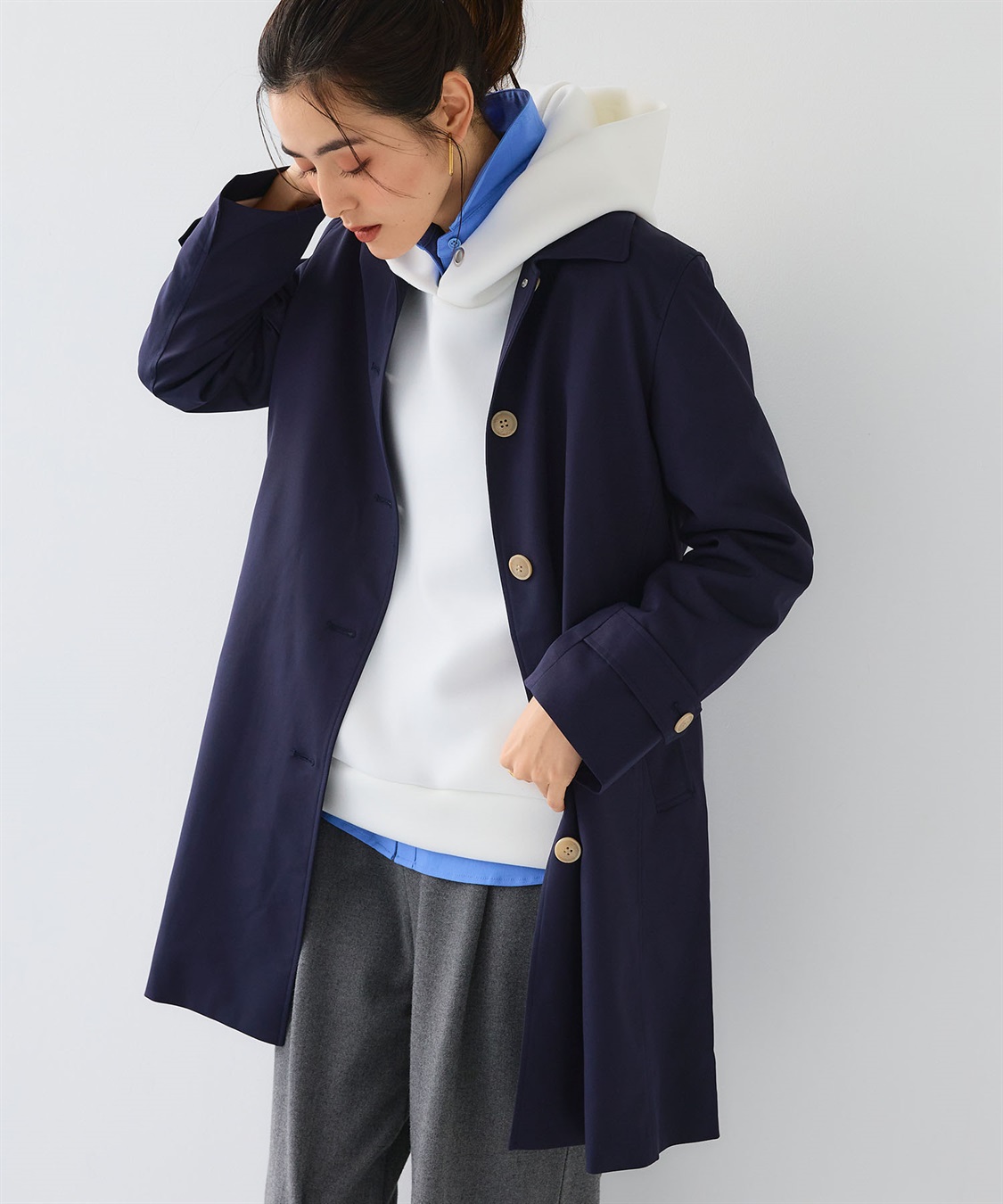 CROSS FUNCTION 《撥水》アクティかる ストレッチツイルステンカラーコート【CF/クロスファンクション】_sub_15