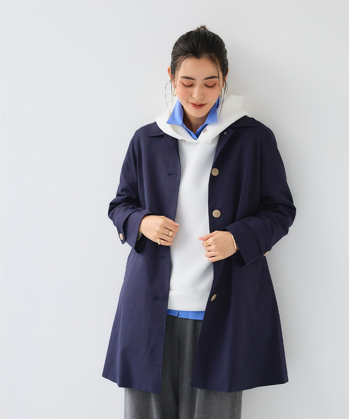 CROSS FUNCTION 《撥水》アクティかる ストレッチツイルステンカラーコート【CF/クロスファンクション】_sub_16