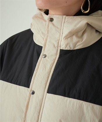 Life Style by cross marche 《WEB限定》配色切替 中綿フェイクダウン ジャケット_subthumb_10