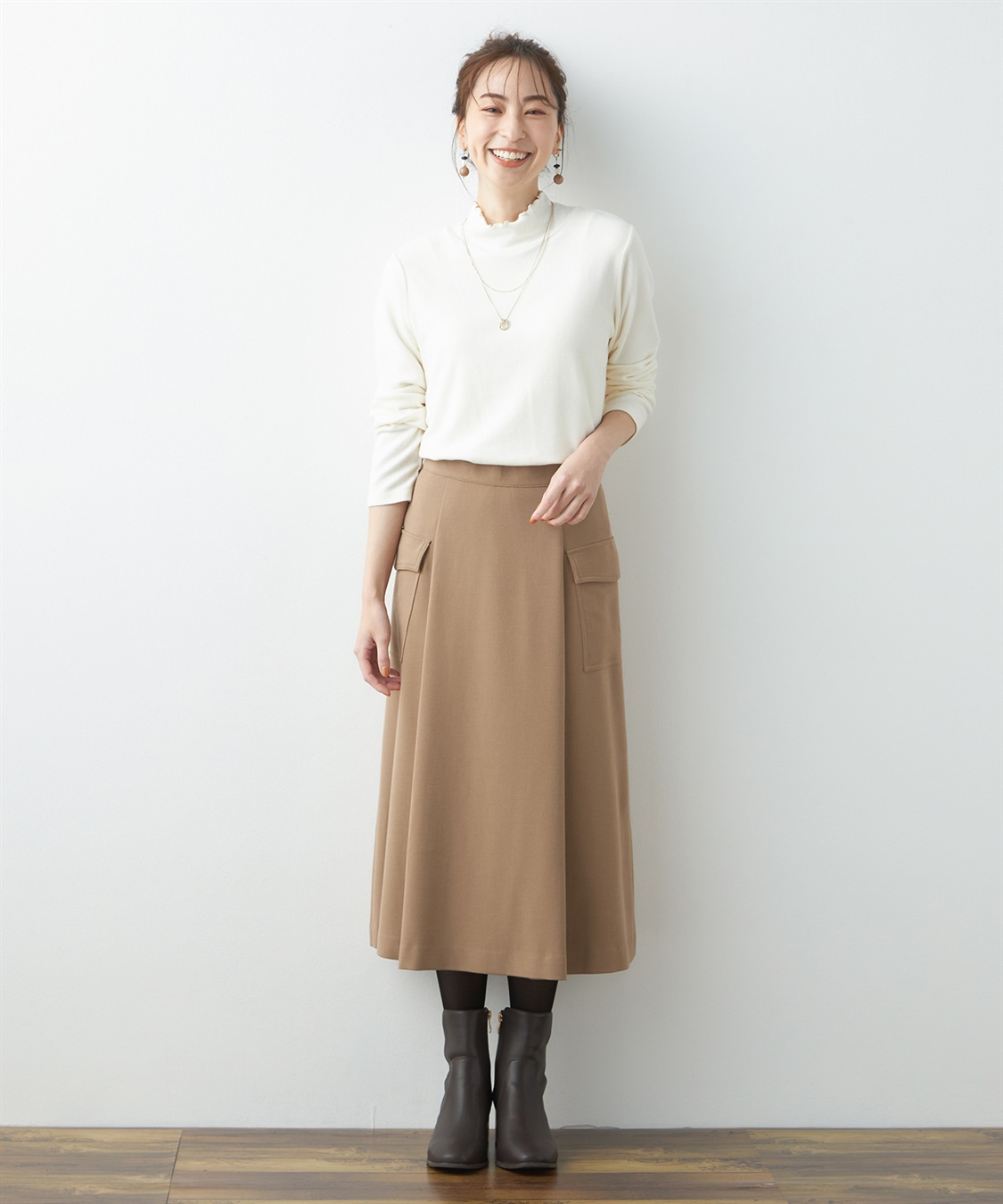 Petit Honfleur メロークシュハイネックプルオーバー_sub_7