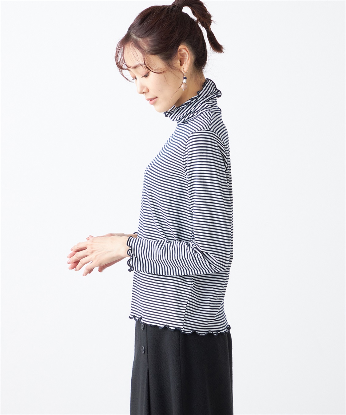 Petit Honfleur ハイネックTシャツ_sub_1