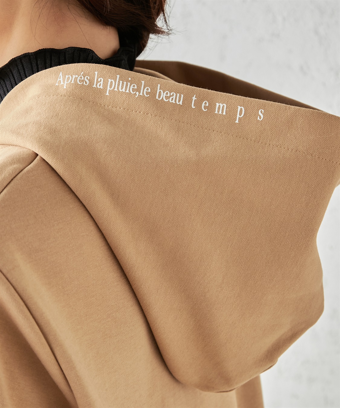 Petit Honfleur フードプリントジップパーカー_sub_6