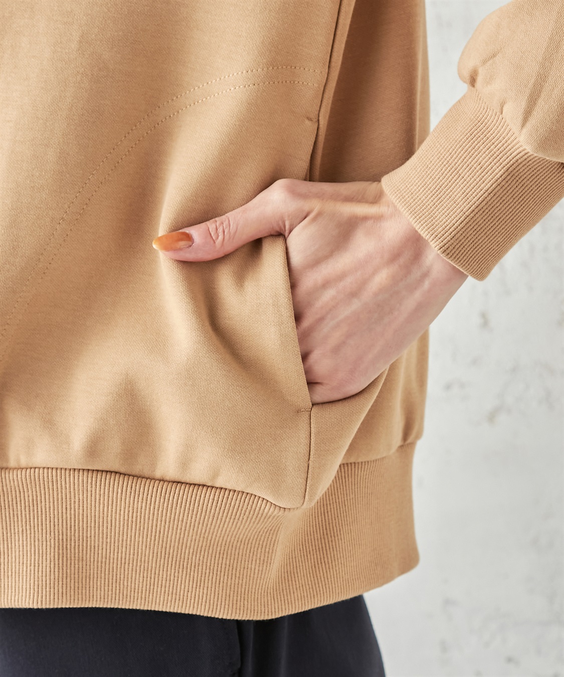 Petit Honfleur フードプリントジップパーカー_sub_8