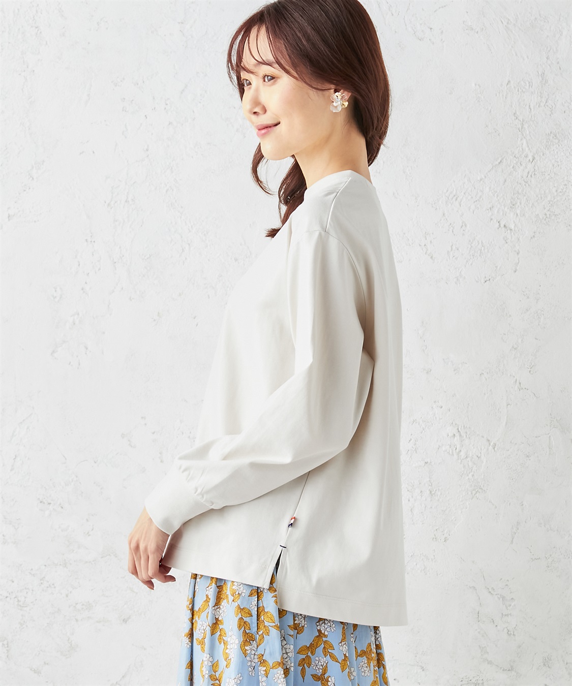 Petit Honfleur モックネックTシャツ_sub_1