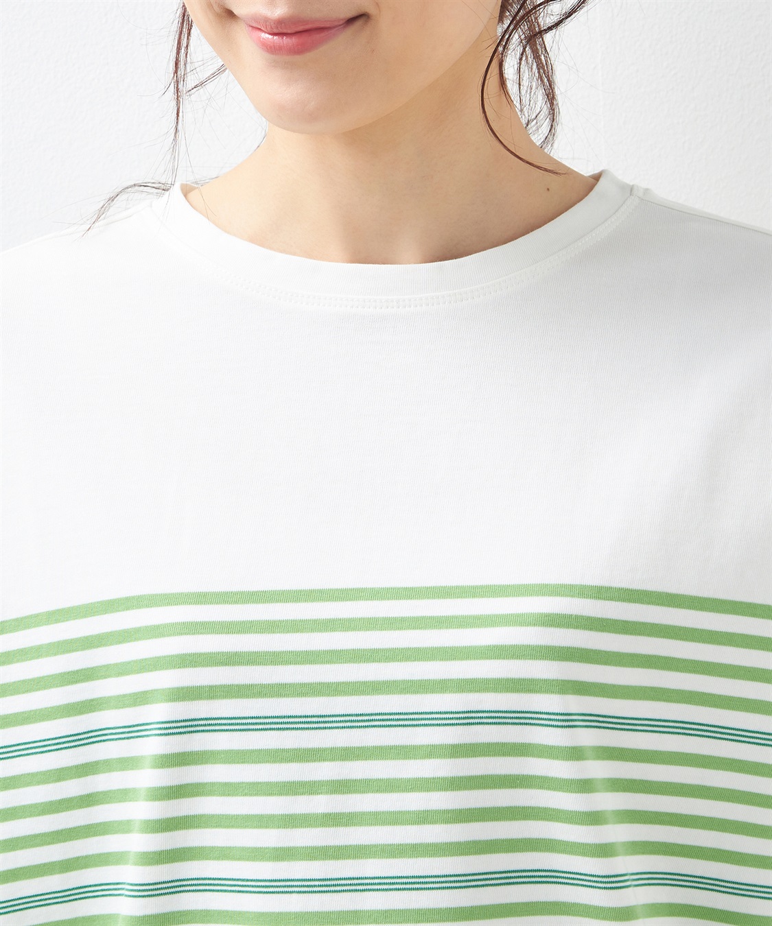 Petit Honfleur パネルボーダーTシャツ_sub_3