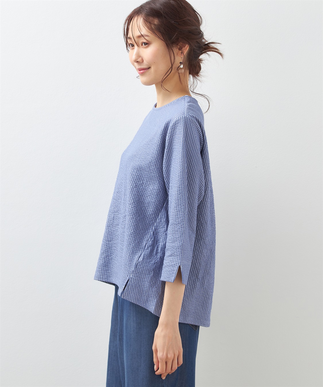 Petit Honfleur サッカーストライププルオーバー_sub_1