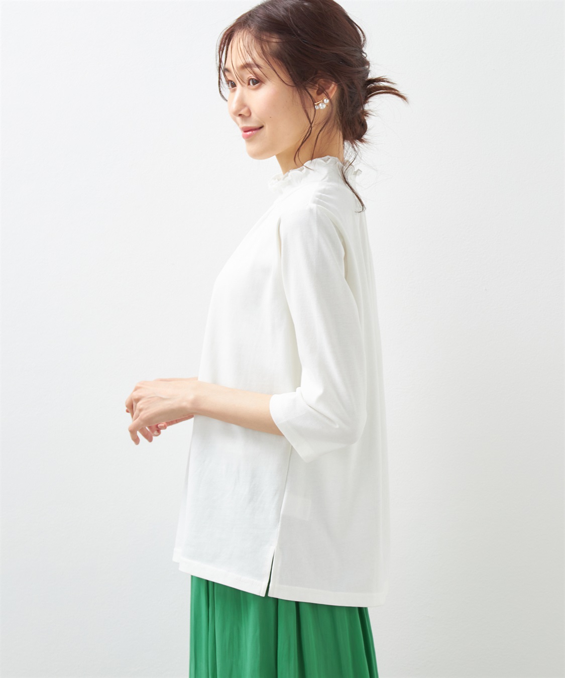 Petit Honfleur レースシャーリングプルオーバー_sub_1