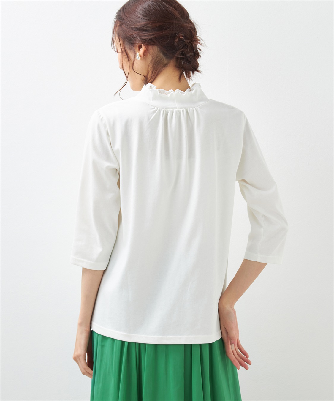 Petit Honfleur レースシャーリングプルオーバー_sub_2