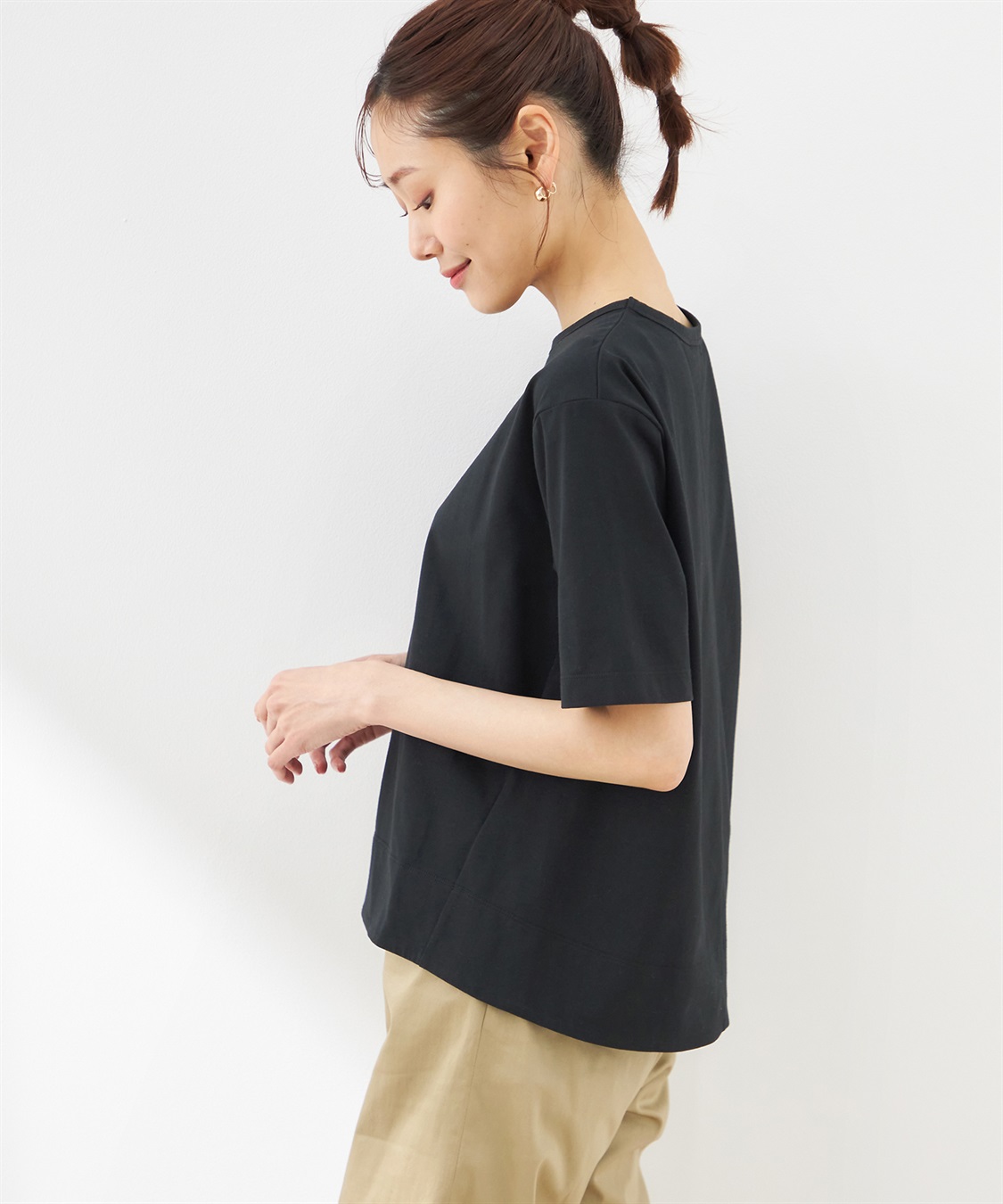 Petit Honfleur 【汗じみ防止】ラグランTシャツ_sub_2