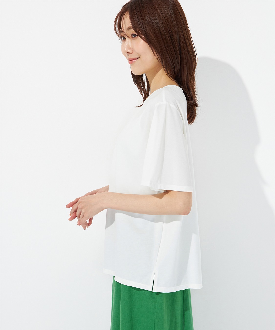 Petit Honfleur 【冷感】フロントタックブラウス_sub_3