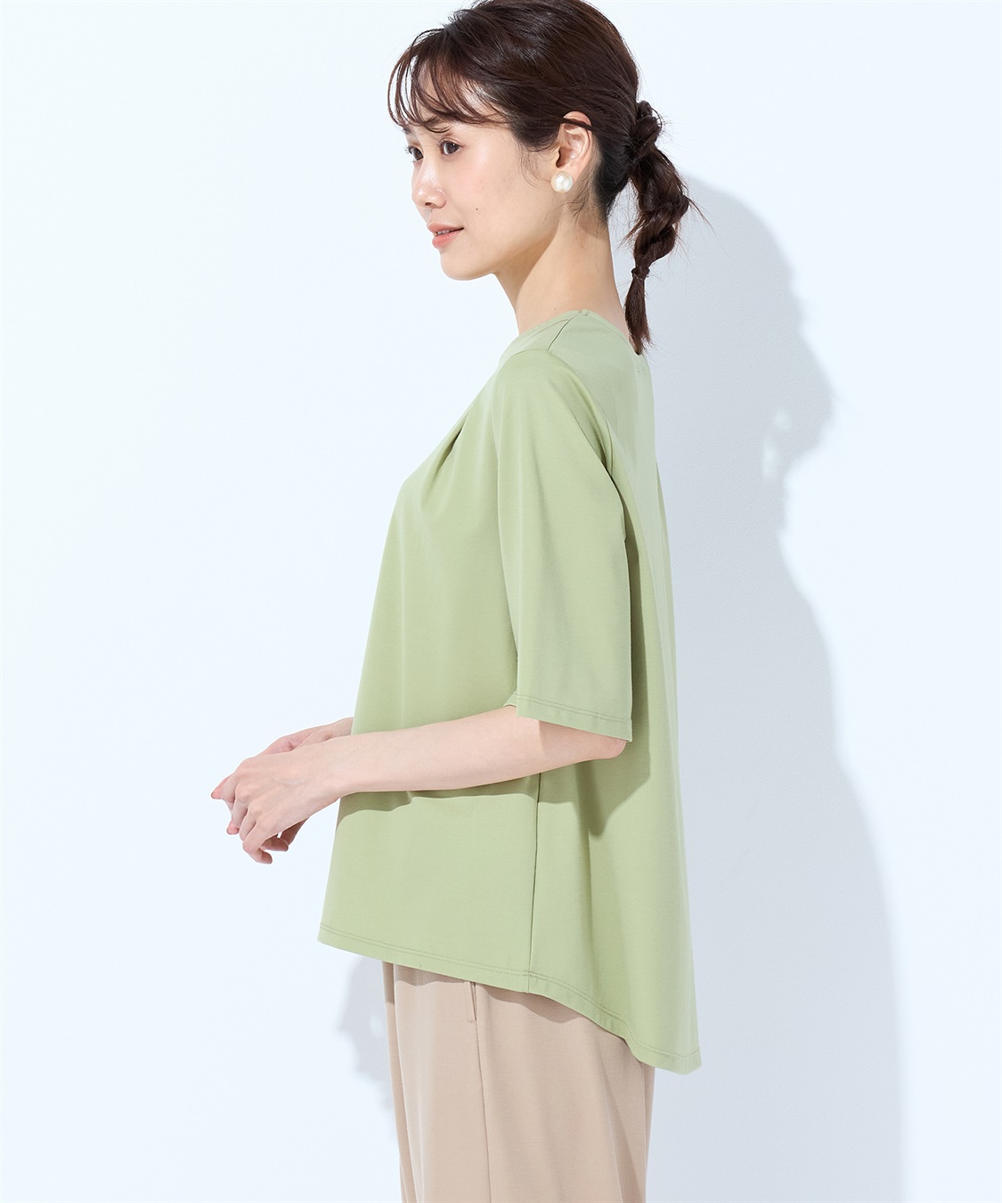 Petit Honfleur 【冷感】フレアスリーブブラウス_sub_1