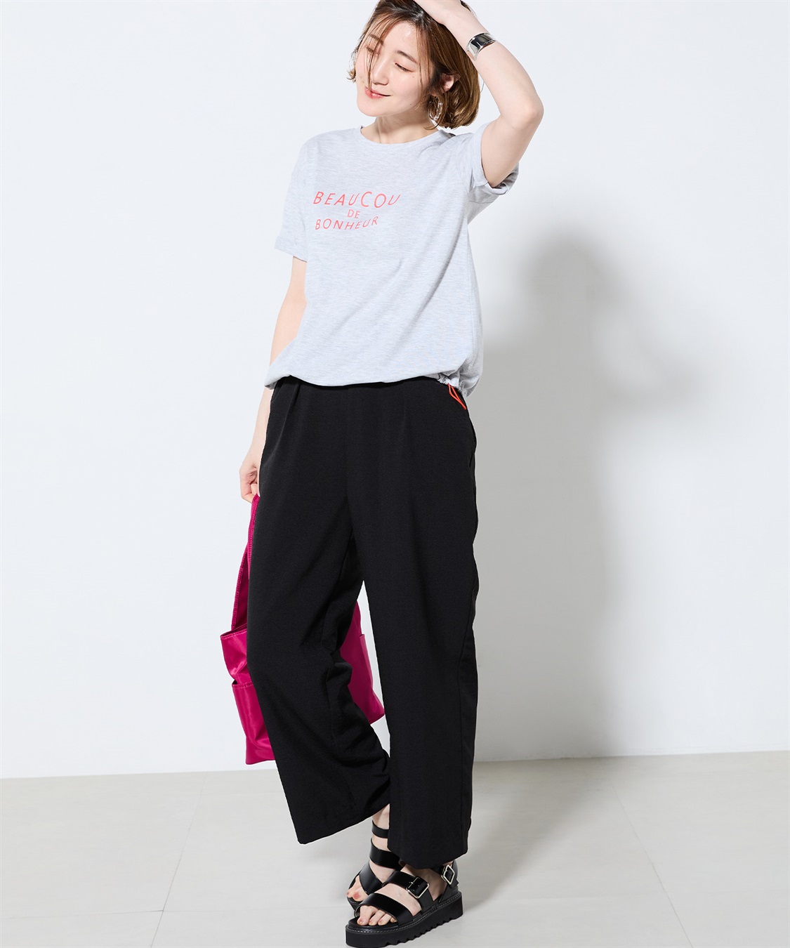 ドロストTシャツ Petit Honfleur｜クロスプラス公式通販サイト