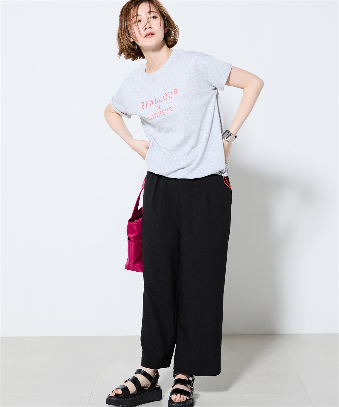 Petit Honfleur ドロストTシャツ_sub_14