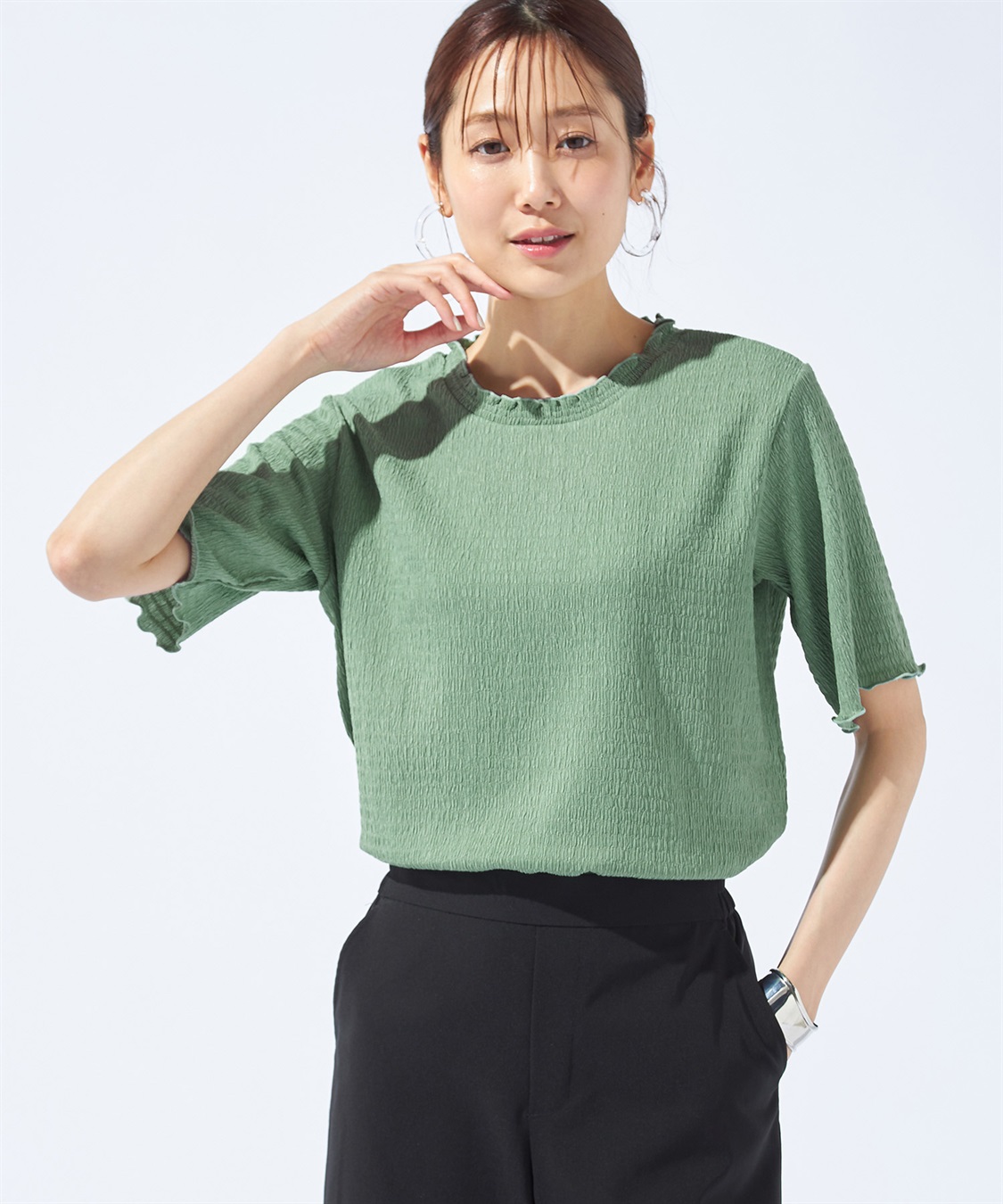 Petit Honfleur メローフリルプルオーバー_sub_4