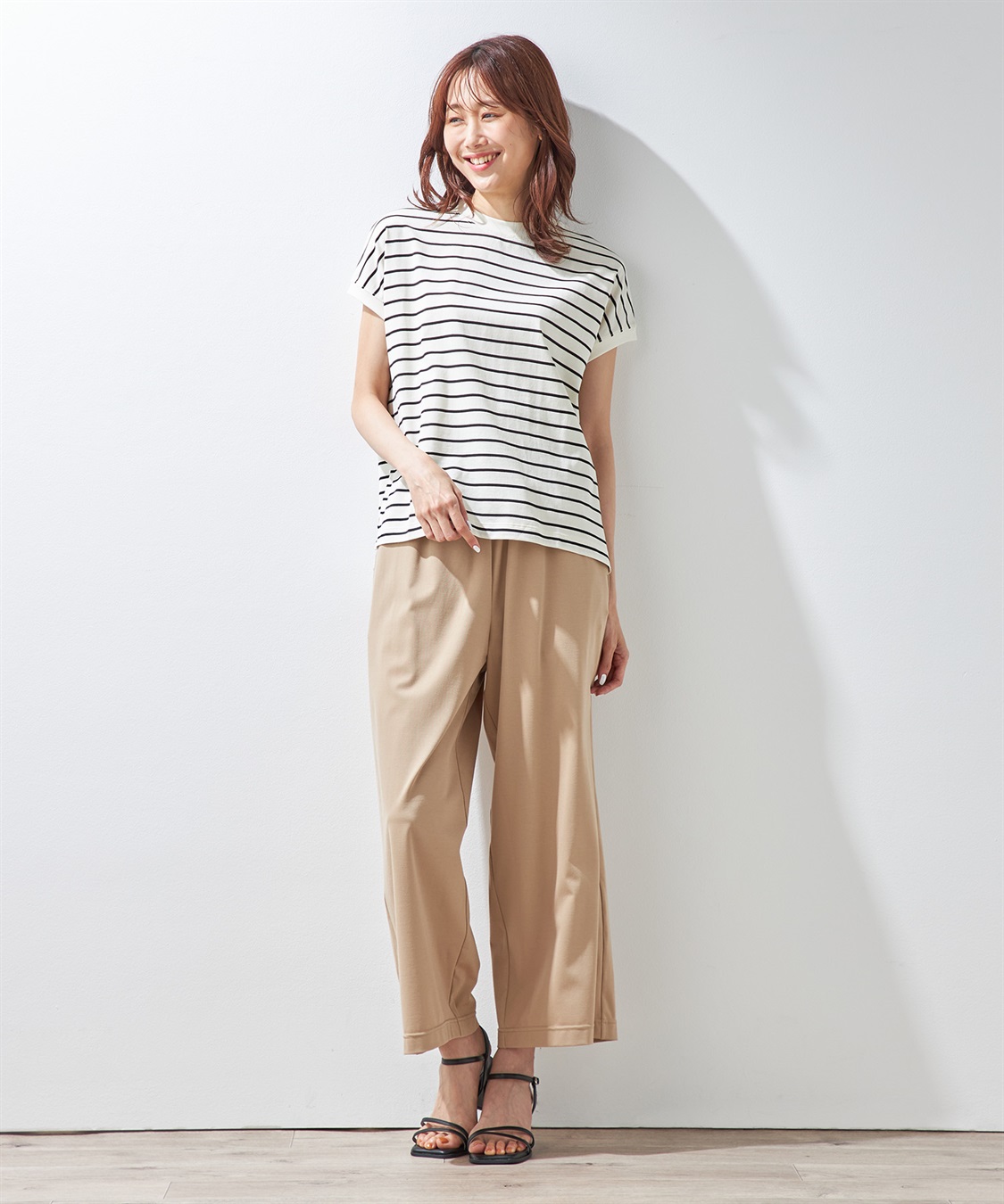 Petit Honfleur 【汗じみ防止】ボーダープルオーバー_sub_2