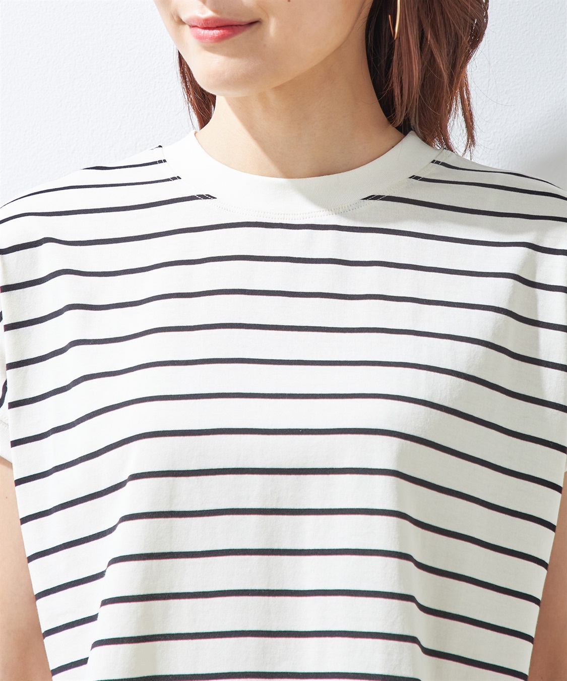 Petit Honfleur 【汗じみ防止】ボーダープルオーバー_sub_3