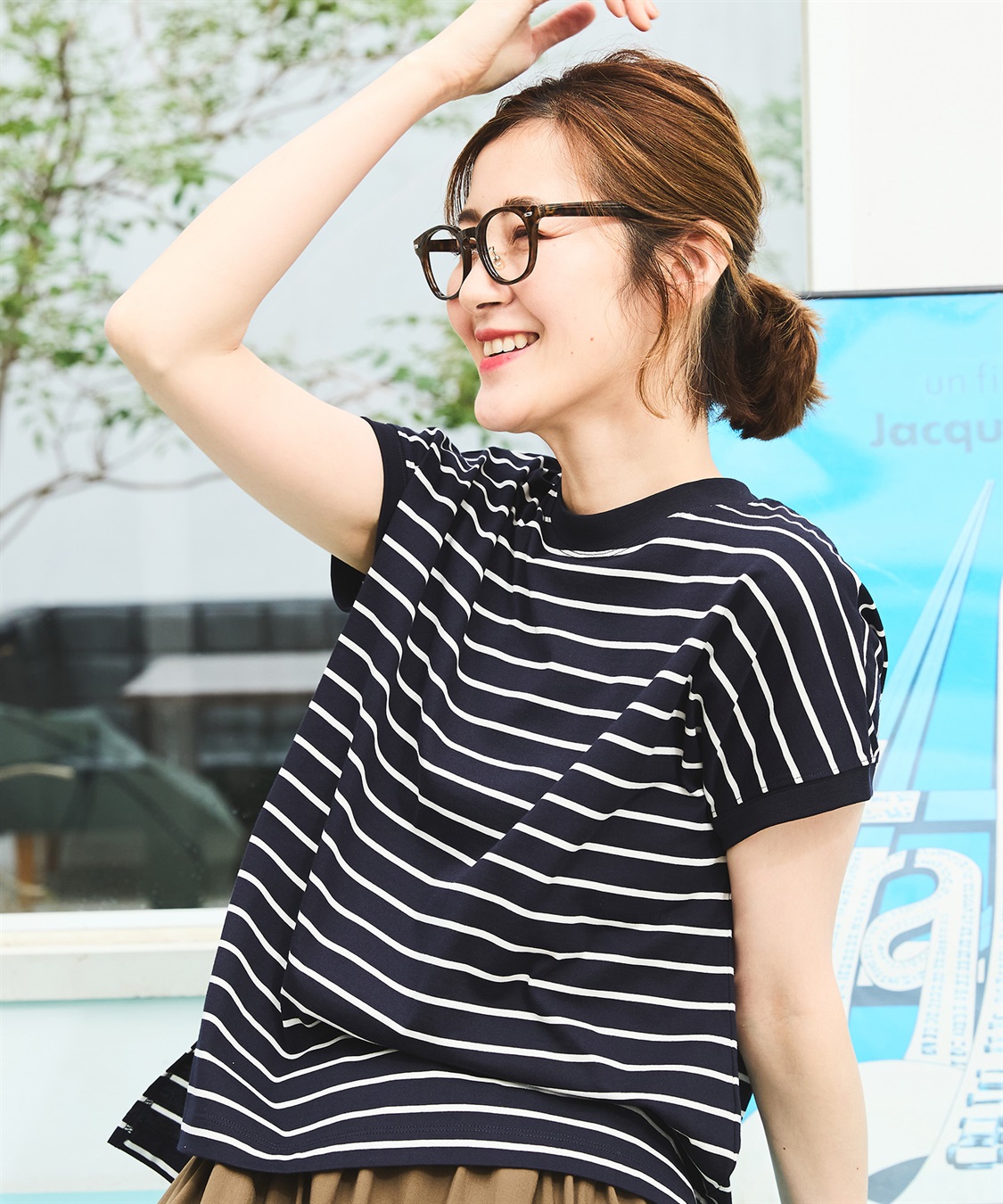 Petit Honfleur 【汗じみ防止】ボーダープルオーバー_sub_11