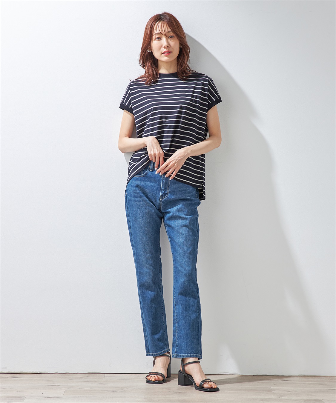 Petit Honfleur 【汗じみ防止】ボーダープルオーバー_sub_15