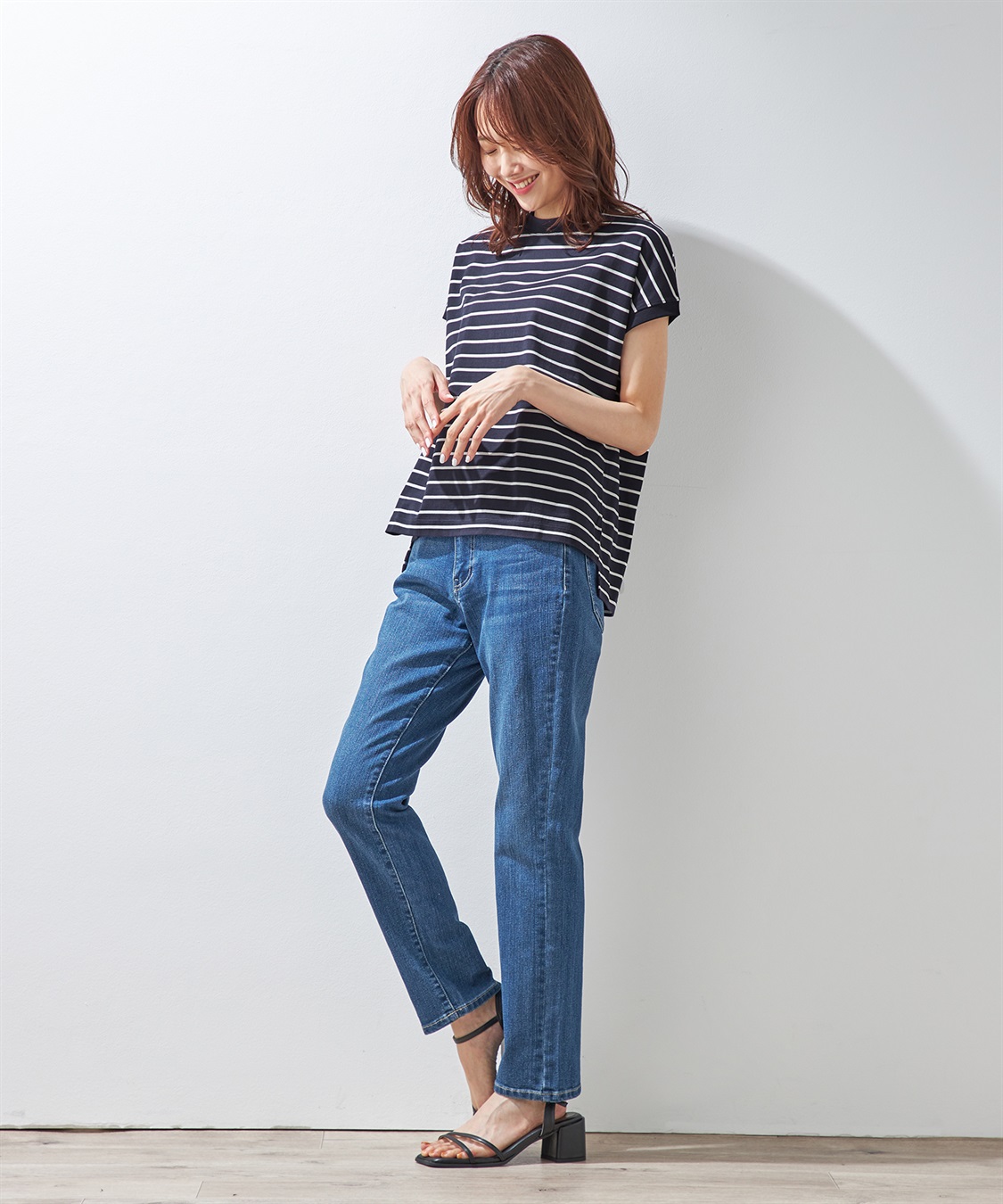 Petit Honfleur 【汗じみ防止】ボーダープルオーバー_sub_17