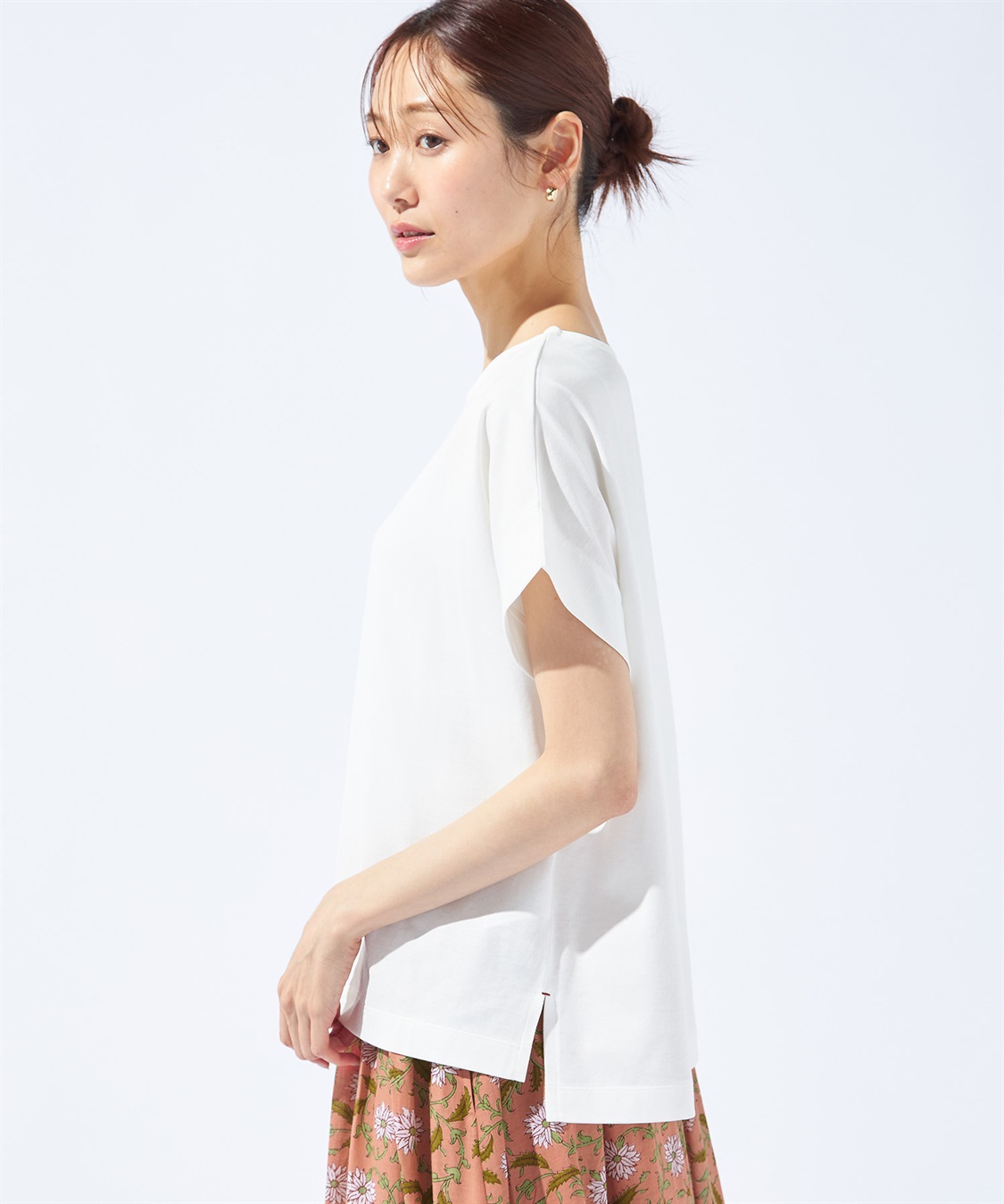 Petit Honfleur 【汗じみ防止・UVカット・冷感】フレンチスリーブプルオーバー_sub_5